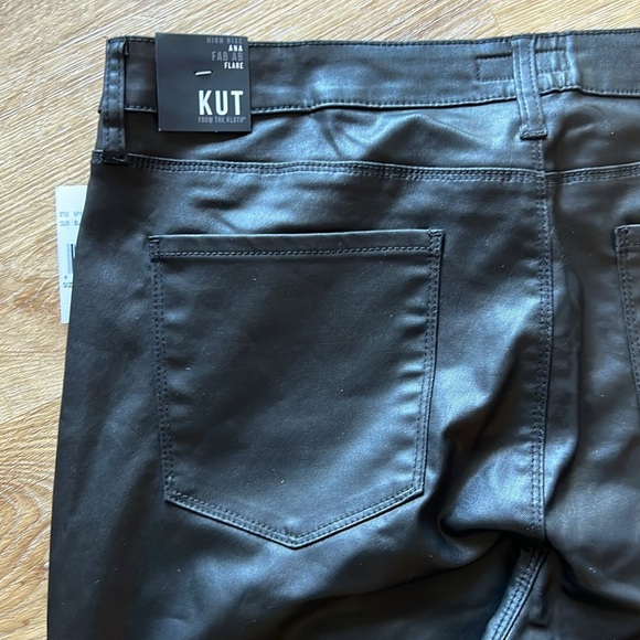 Kut from the Kloth Ana Coated High-Rise Flare NWT Size 16 - Picture 14 of 16